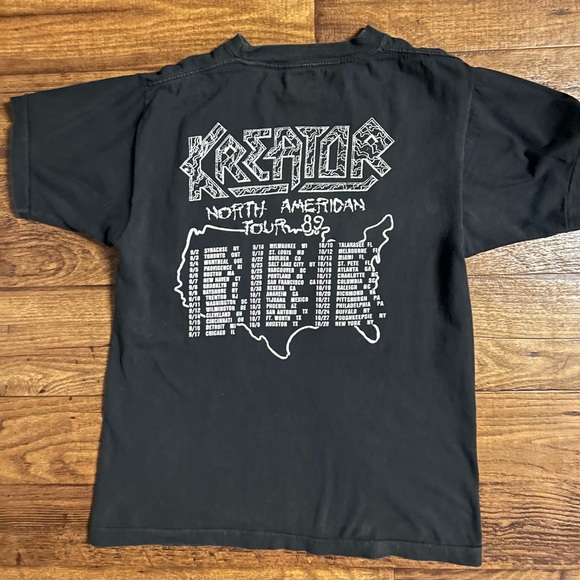 Kreator Extreme Aggression~Medium 1989 Double Sided Concert Shirt - Picture 11 of 16